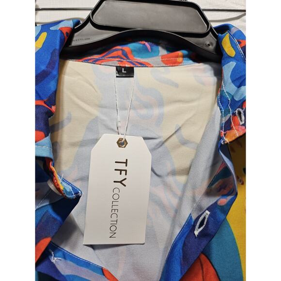 Colorful Abstract Print Shirt and Pants Set by TFY Collection - Picture 4 of 14